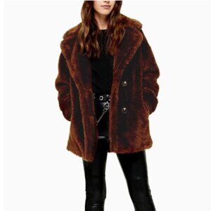 Topshop Faux Fur Coat